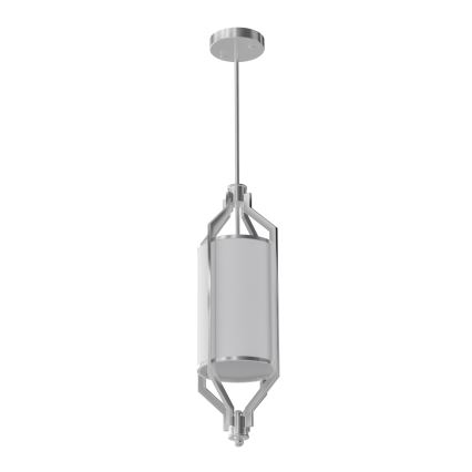 Open Design OR85853 - Люстра на штанзі ZUNDO 1xE27/15W/230V матовий хром/білий