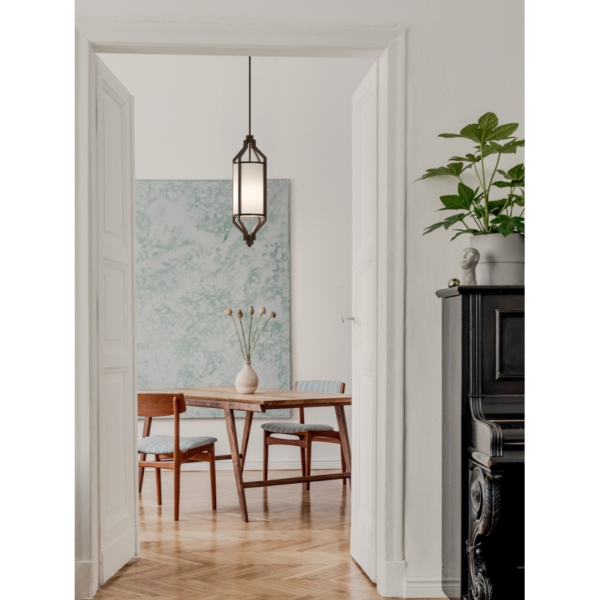 Open Design OR85877 - Люстра на штанге ZUNDO 1xE27/15W/230V коричневый/бежевый