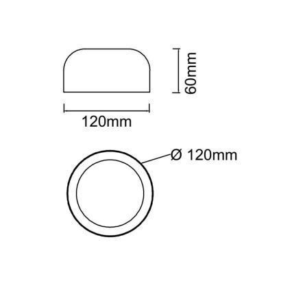 Open Design OR85884 - LED стельовий світильник CEDRONE LED/8W/230V 3000/4500/6500K Ø 12 см білий