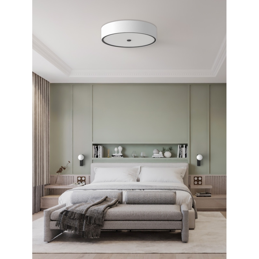Open Design OR85983 - Потолочный светильник ZALINDRO 4xE27/15W/230V диаметр 54,5 cm белый/чёрный