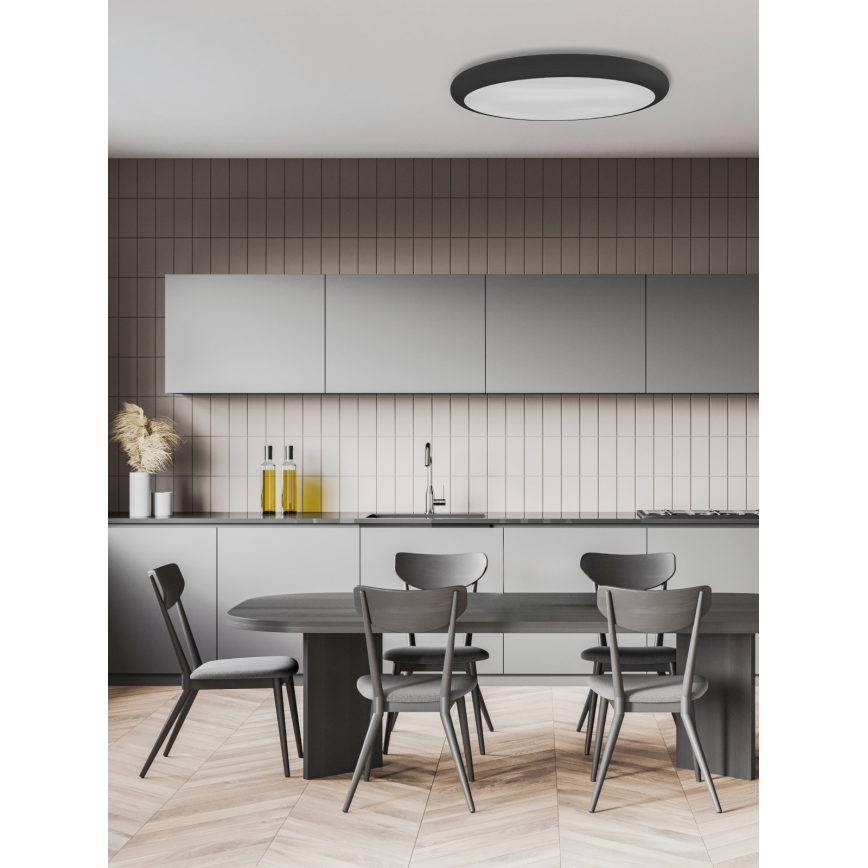Open Design OR86232 - Потолочный светильник PIATTO LED/55W/230V 3000/4500/6500K, диаметр 60 см, черный