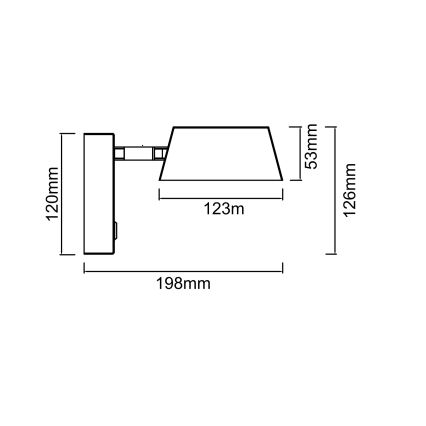 Open Design OR86522 - LED настінний світильник TIMO LED/6W/230V 3000/4500/6500K чорний