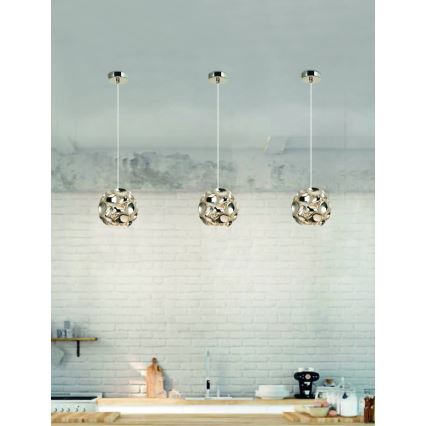 Опен Дизайн OR80193 - Люстра на тросі КАРЕРА 1xG9/7W/230V діаметром 15 см, рожеве золото