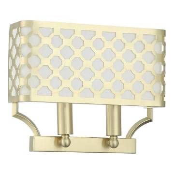 Опен Дизайн ОР84603 - Настінний світильник ВЕРНО 2хЕ14/12 Вт/230 В латунь