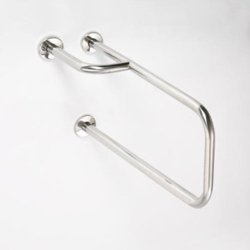 Опорне поруччя 23,5x38 см, нержавіюча сталь/сріблясте