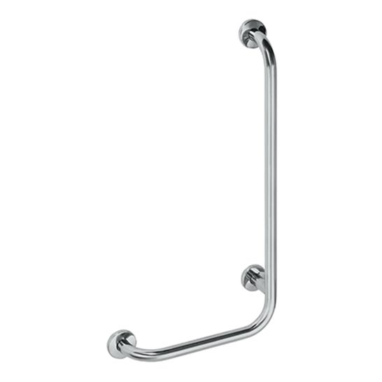 Опорный поручень 63x89 см из нержавеющей стали, серебристый