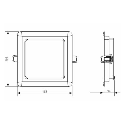 Opple 26664 - Вбудований стельовий LED світильник для ванної LED/12W/230V 3000K IP44