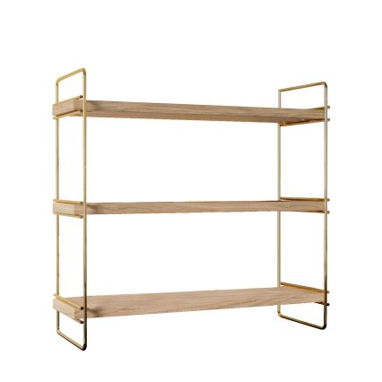 Органайзер для полиць 45x40 см золотий/коричневий