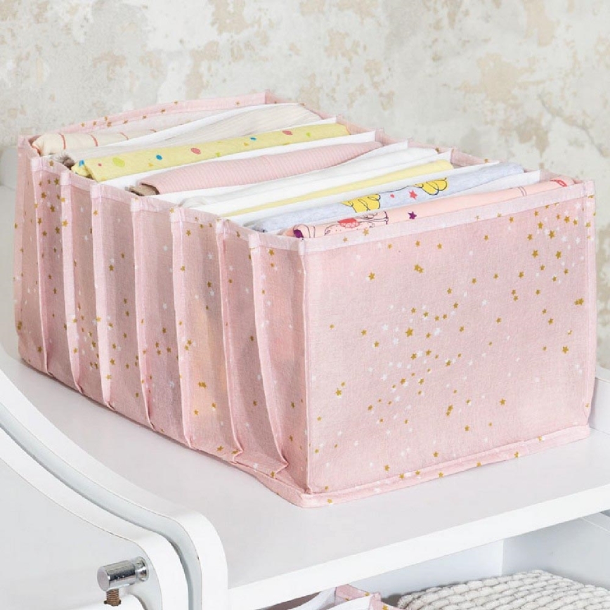 Органайзер для шкафа 37,5x24,5x17,5 см розовый
