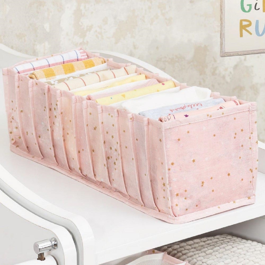 Органайзер для шкафа 42x16x13 см розовый