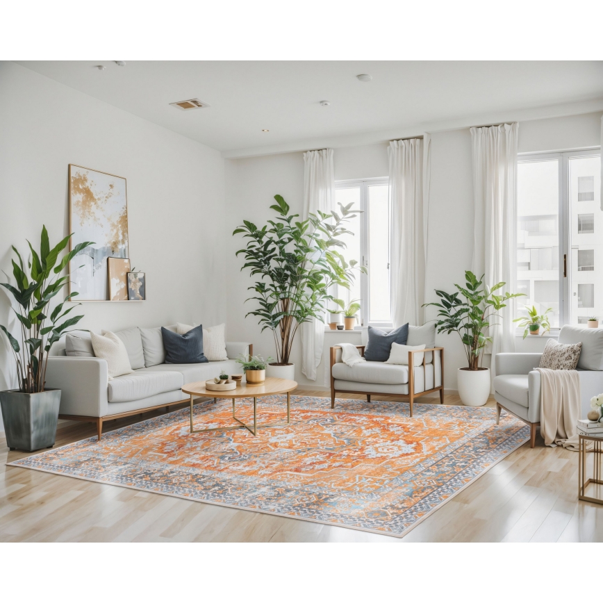 Ориентальный ковер DOVE-VINTAGE 120x170 см 2600 г/м2 оранжевый