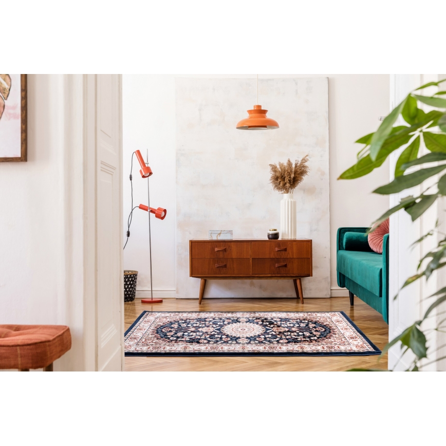 Ориентальный ковер DUBAI 80x150 cm 2300 g/m2 тёмно-синий