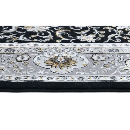 Ориентальный ковер GRECE, 120×170 см, плотность 2150 г/м² — черный/серый/белый