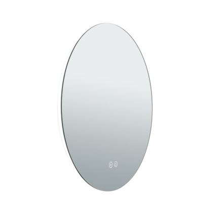 Настенное зеркало для ванной комнаты со светодиодной подсветкой и подогревом FOCUS LED/18W/230V 3000/4200/6000K диаметр 45 см IP44
