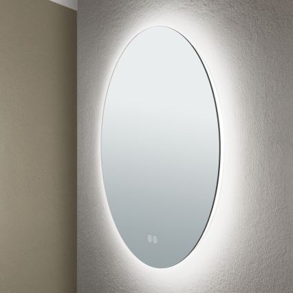 LED Настінне дзеркало для ванної кімнати з підігрівом і підсвіткою FOCUS LED/25W/230V 3000/4200/6000K діаметр 60 см IP44