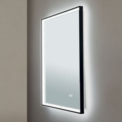 LED Настінне дзеркало для ванної кімнати з підігрівом і підсвіткою FRAME LED/48W/230V 3000/4000/6000K 60x45 см IP44