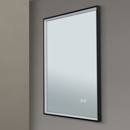 Настенное зеркало для ванной комнаты со светодиодной подсветкой и подогревом FRAME LED/48W/230V 3000/4000/6000K 60x45 см IP44