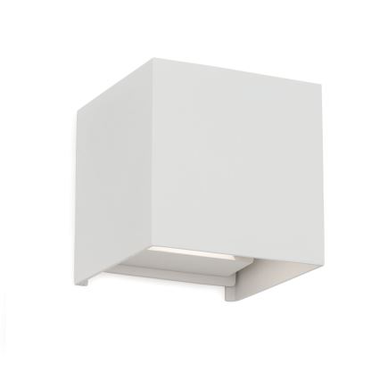 Вуличний світлодіодний настінний світильник CUBE 2xLED/3W/230V IP54 білий