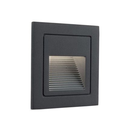 LED Вбудований світильник LORO LED/2W/230V IP65 антрацит