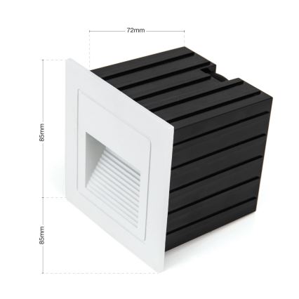 LED Вбудований світильник LORO LED/2W/230V IP65 білий
