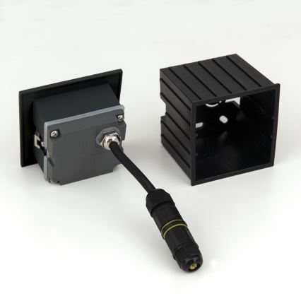 LED Вбудований світильник LORO LED/2W/230V IP65 чорний