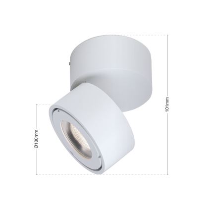 LED Точковий світильник з регулюванням яскравості для ванної кімнати HARVEY LED/15W/230V IP65 білий