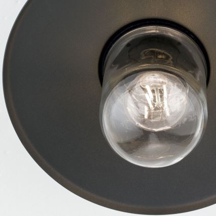 Вулична пристельова люстра EDWARD 1xE27/60W/230V IP44 чорний