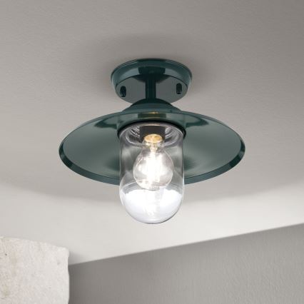 Вулична пристельова люстра EDWARD 1xE27/60W/230V IP44 зелений
