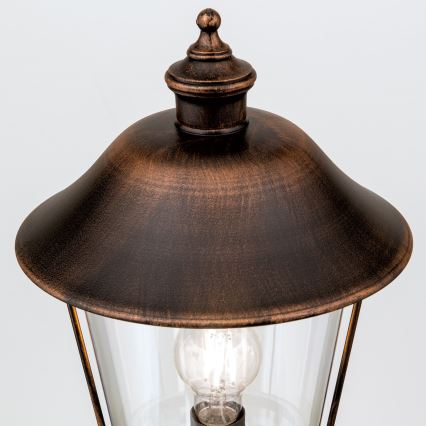 Уличная лампа KENZO 1xE27/100W/230V IP44 бронзовый/патина
