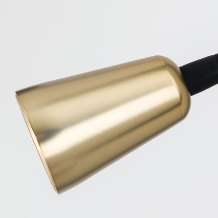 Диммируемый настенный гибкий светильник DOTTY 1xGU10/10W/230V черный/латунь