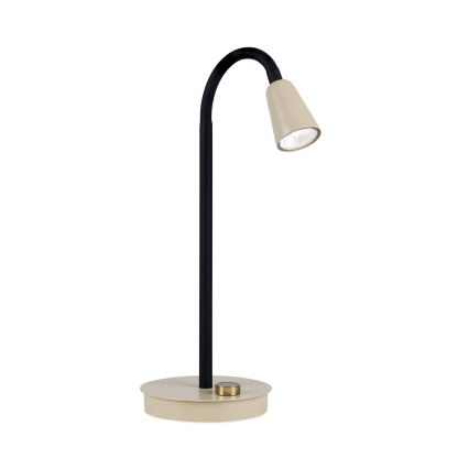 Диммируемая гибкая настольная лампа DOTTY 1xGU10/10W/230V бежевая/чёрная
