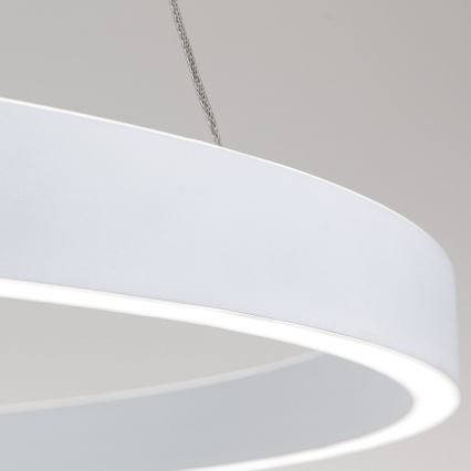 LED диммируемая подвесная люстра на тросе KOLK LED/80W/230V 2700/3000/4000K диам. 80 см белая