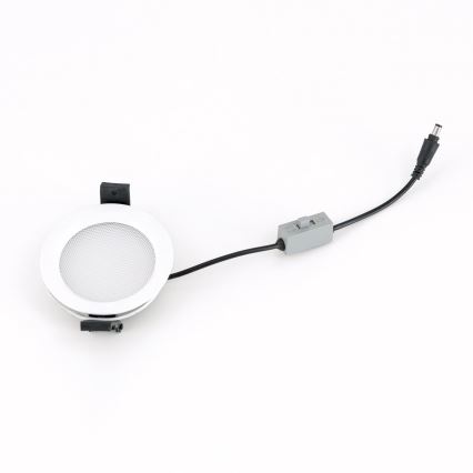 Диммируемый LED встраиваемый потолочный светильник для ванной OFFICE LED/10W/230V 3000/4000/6000K диам. 9,5 см UGR19 IP44 белый