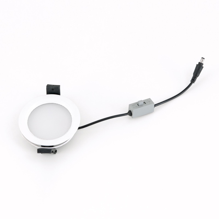 Диммируемый LED встраиваемый потолочный светильник для ванной OFFICE LED/10W/230V 3000/4000/6000K диам. 9,5 см UGR19 IP44 белый