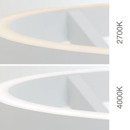 LED-підлогова лампа KOLK з регулюванням яскравості LED/40W/230V 2700/4000K біла