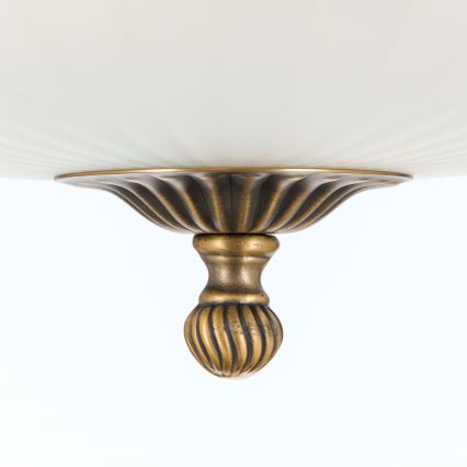 Припотолочная люстра ROCCA 4xE27/60W/230V диаметр 43 см бронзовый/белый