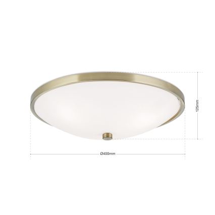 Потолочный светильник AIDA 3xE27/60W/230V диаметр 40 см латунь