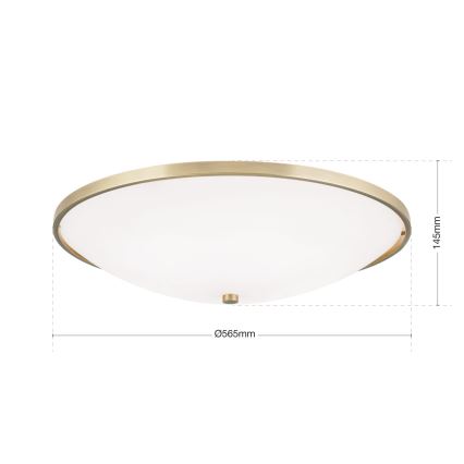 Потолочный светильник AIDA 5xE27/60W/230V диаметр 56,5 см латунь