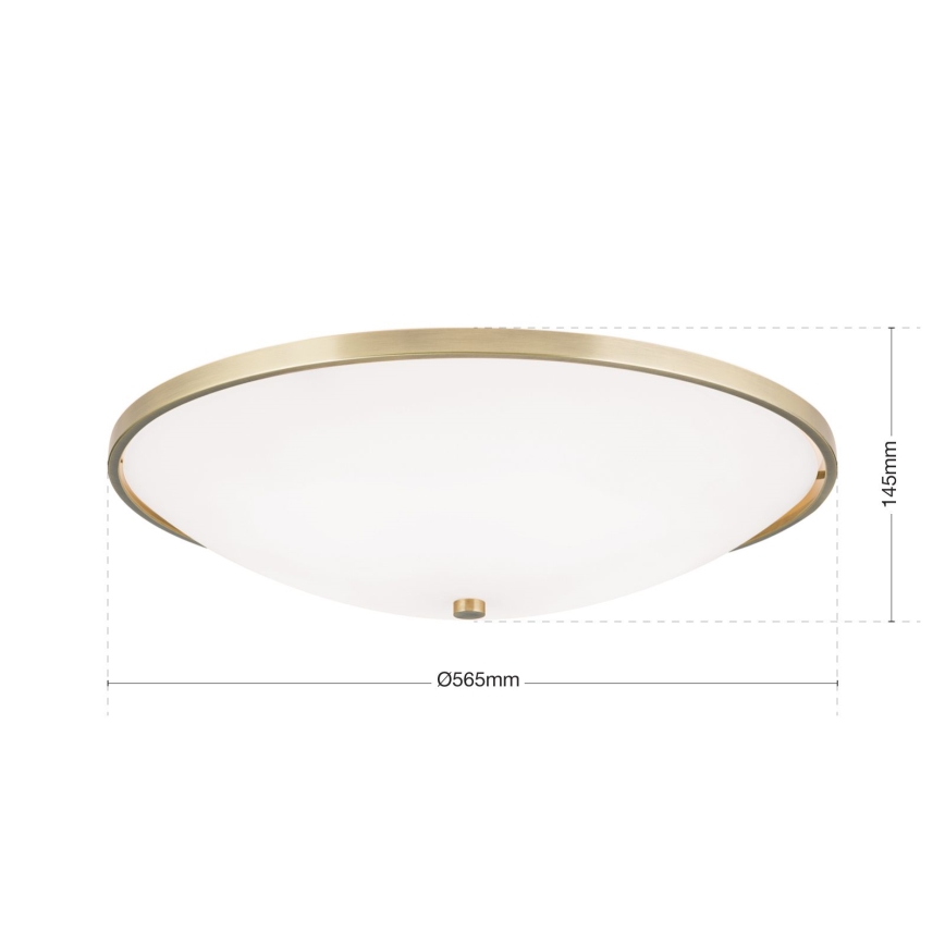 Потолочный светильник AIDA 5xE27/60W/230V диаметр 56,5 см латунь