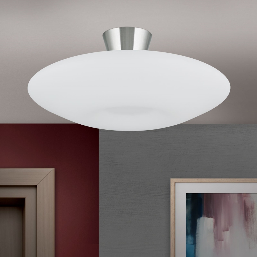 Стельовий світильник BLANC 2xE27/60W/230V діаметр 49 см матовий хром