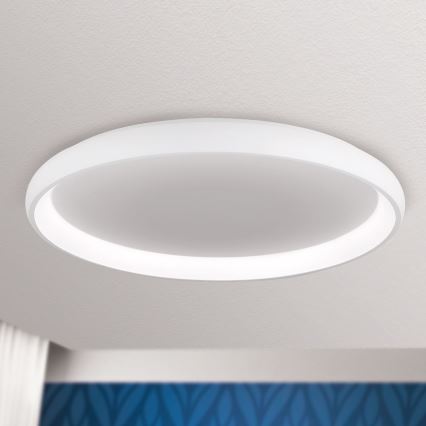 Світлодіодний стельовий світильник з регулюванням яскравості VENUS LED/85W/230V діаметр 81 см білий