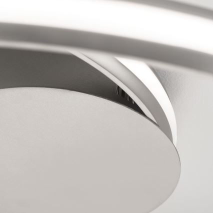 Світлодіодний стельовий світильник з регулюванням яскравості CIRCUS LED/30W/230V срібний