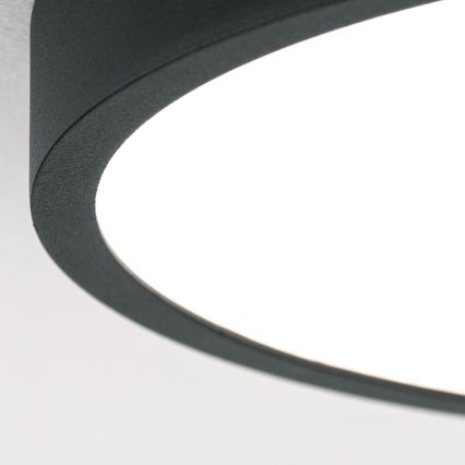 Стельовий LED світильник BULLY LED/12W/230V діаметр 14 см чорний