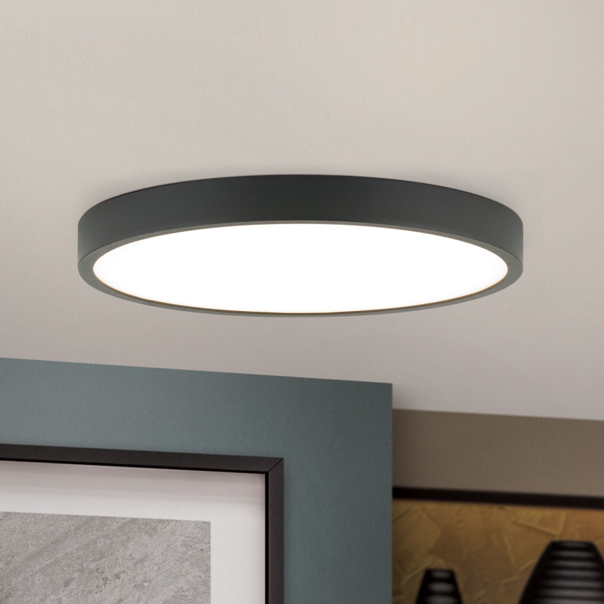 Светодиодный потолочный светильник BULLY LED/24W/230V диаметр 24 см черный