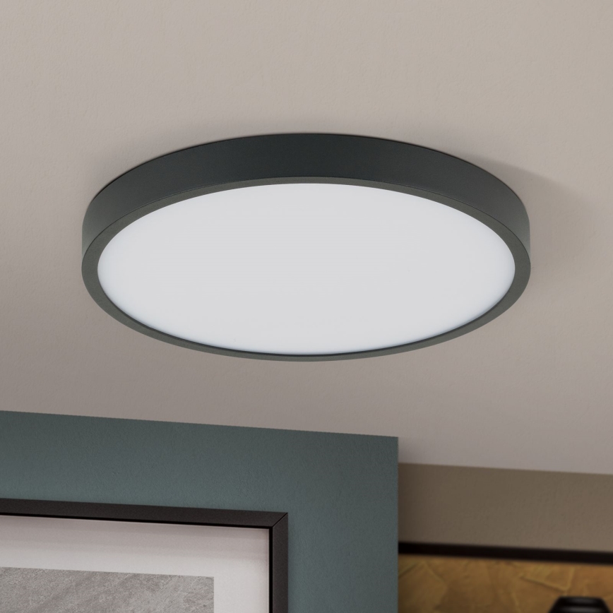 Светодиодный потолочный светильник BULLY LED/24W/230V диаметр 24 см черный