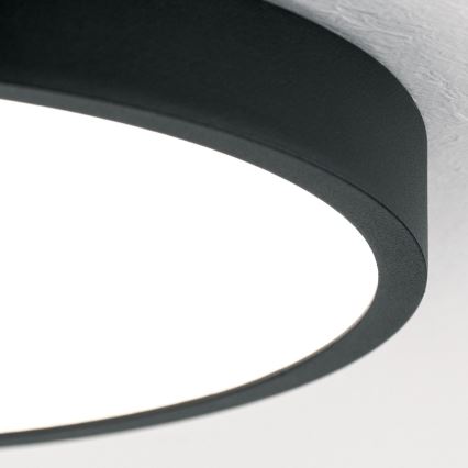 Светодиодный потолочный светильник BULLY LED/24W/230V диаметр 24 см черный