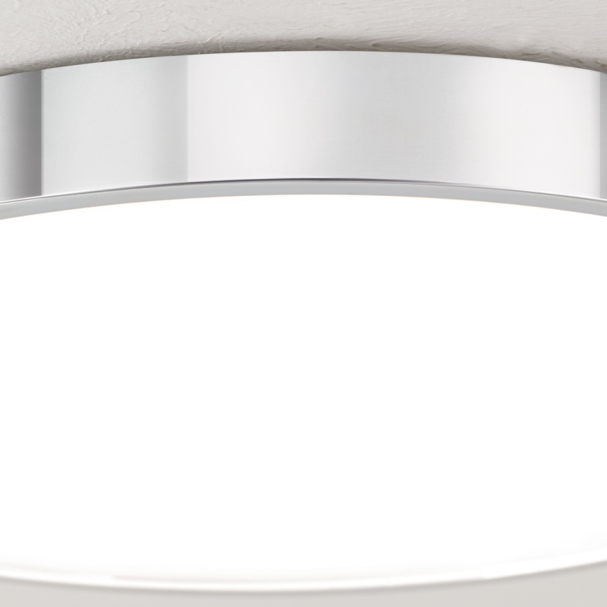 Стельовий LED світильник BULLY LED/28W/230V діаметр 28 см глянцевий хром