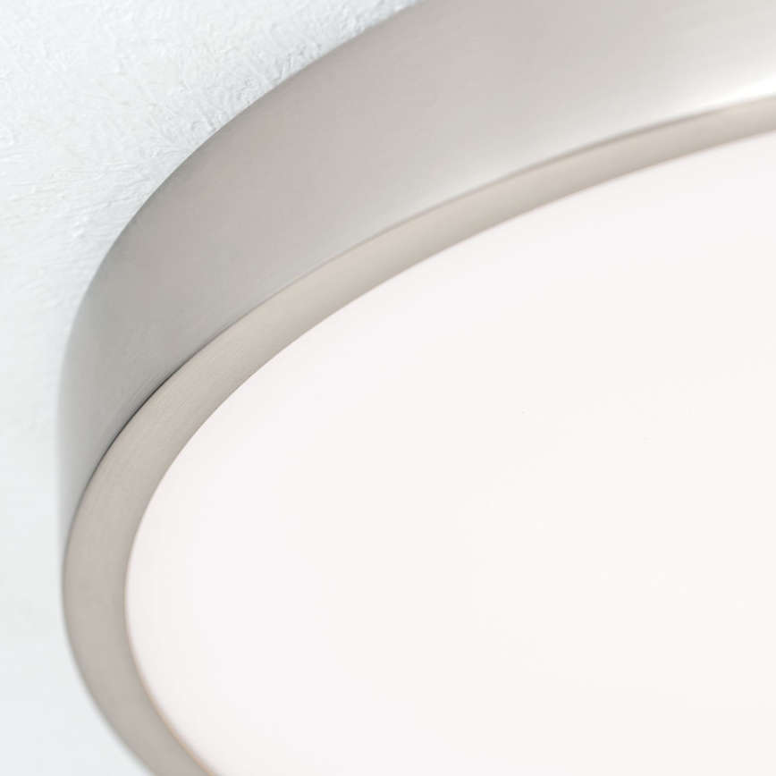 Стельовий LED світильник BULLY LED/28W/230V діаметр 28 см матовий хром