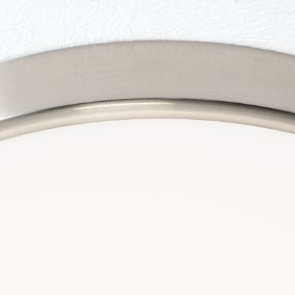 Стельовий LED світильник BULLY LED/28W/230V діаметр 28 см матовий хром