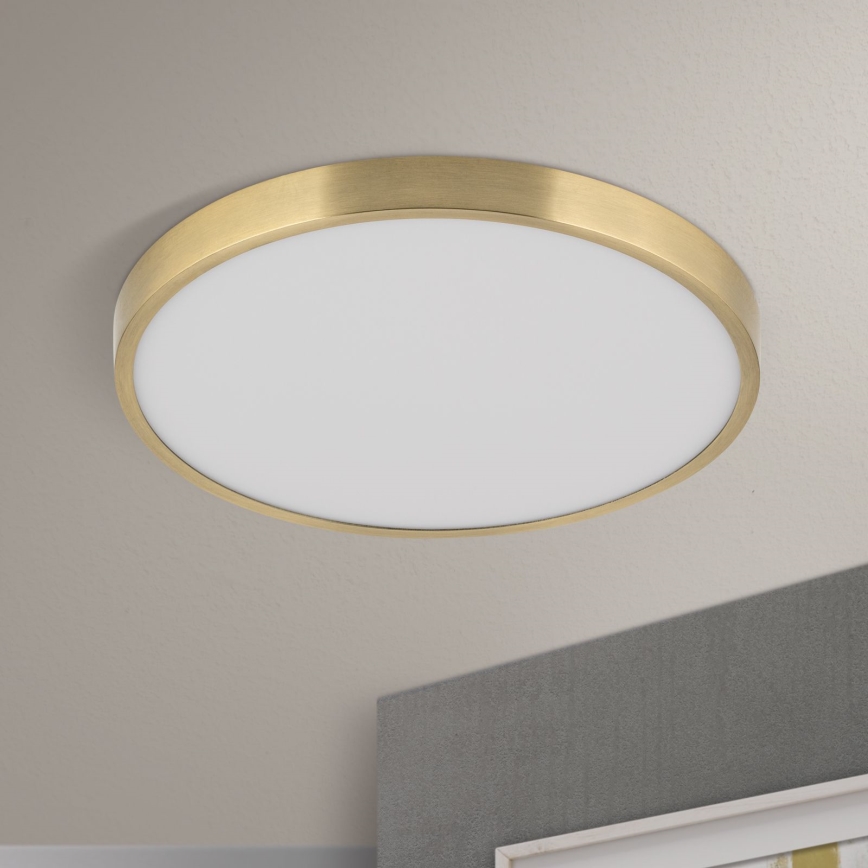 Стельовий LED світильник BULLY LED/28W/230V діаметр 28 см золотий